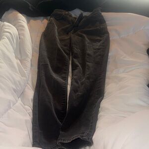 Women Black Corduroy Pants